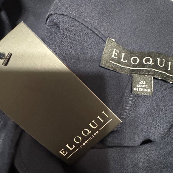 NEW Eloquii Navy Wrap-Around Skirt - Picture 2 of 2